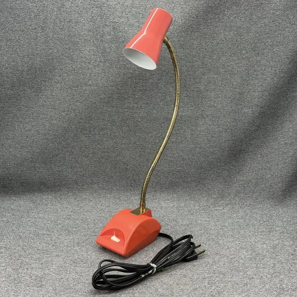 Vintage Riviera Gooseneck Desk Lamp Space Age 1970s New Japan Electric Light